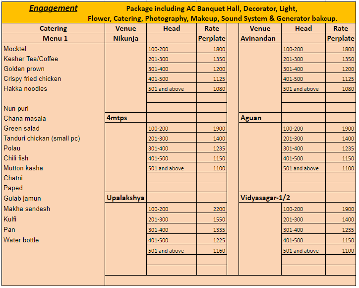 Engagement Menu-1