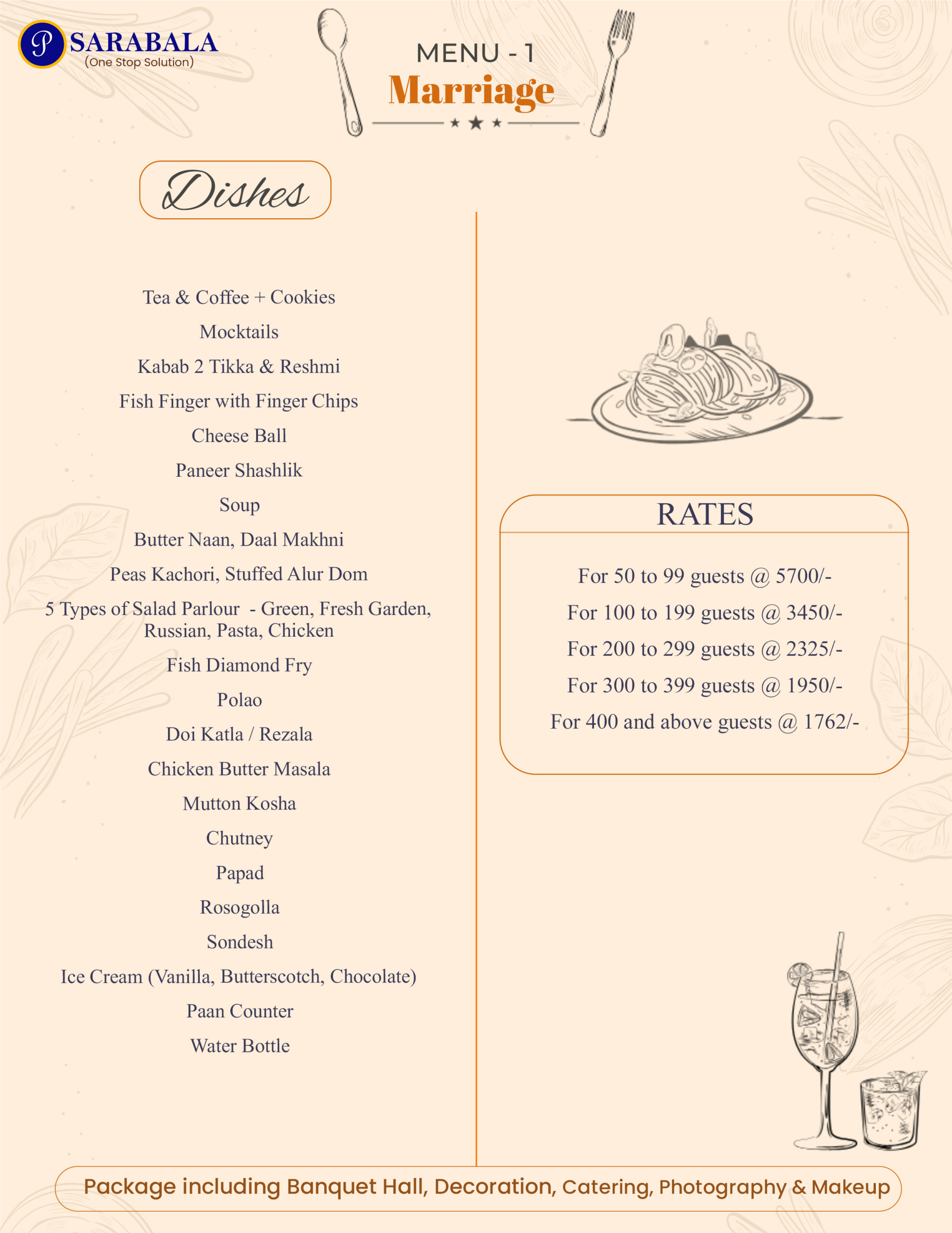 Wedding Menu 1